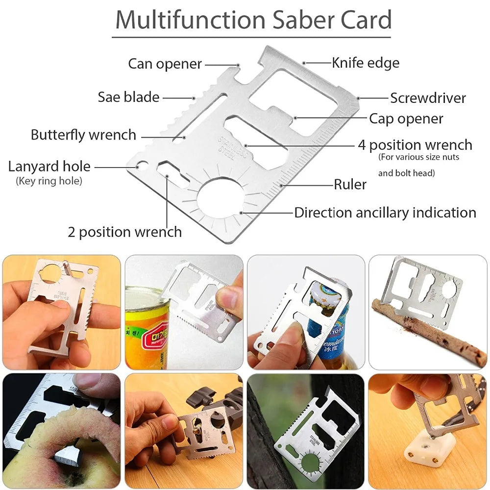 Outdoor Camping First Aid Kit Multifunct Survival Supplies Gear