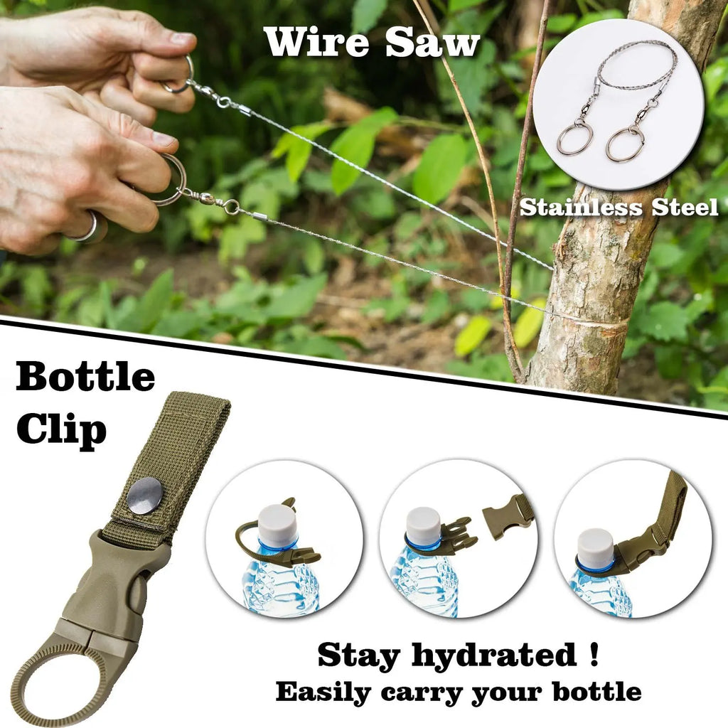 Outdoor Camping First Aid Kit Multifunct Survival Supplies Gear