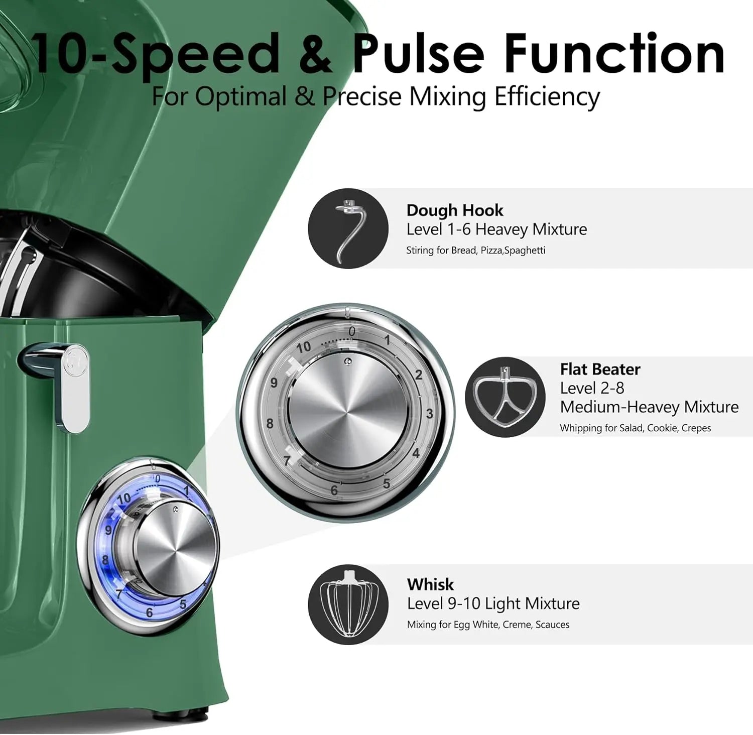 8.5QT Stand Kitchen Mixer 10-Speed